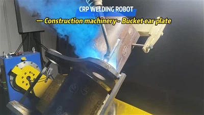 【Robot di saldatura CRP - Applicazione di saldatura della piastra auricolare della benna dell'esc...